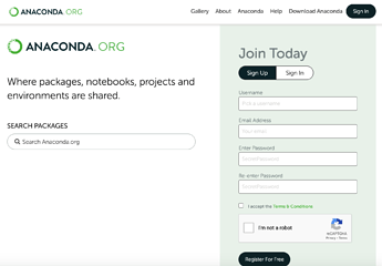 anaconda.org-signup